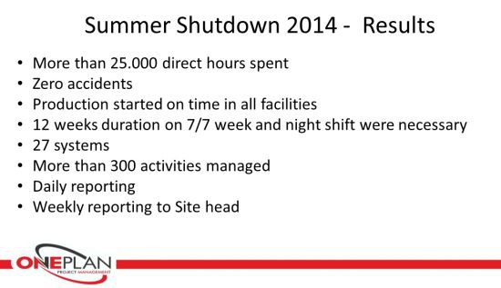 Novartis Vaccines – Summer and Winter Shutdown