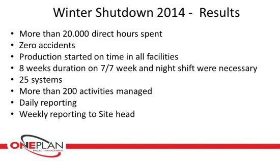 Novartis Vaccines – Summer and Winter Shutdown